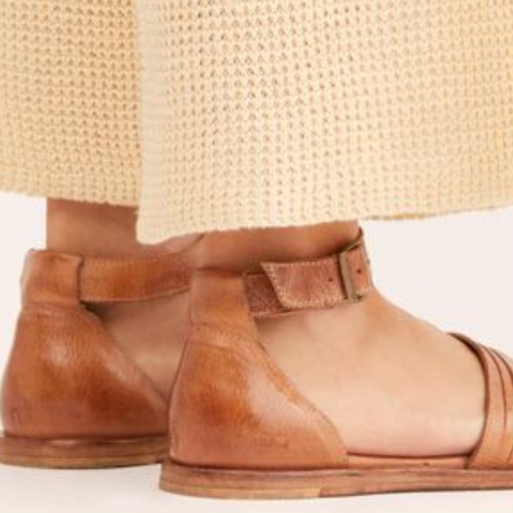 NEW Bed Stu Brown Lilia Ankle Strap Flat Sandals - Picture 7 of 7